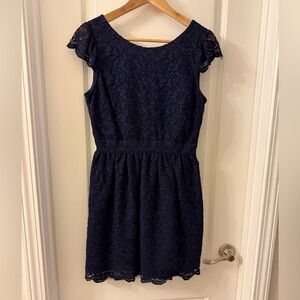 Forever 21 Navy Lace Dress - S